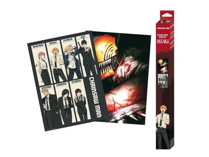 sada plakatu chainsaw man 2 ks 6698840680349