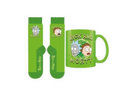 darkova sada rick a morty hrnek a ponozky 6740513f820f4