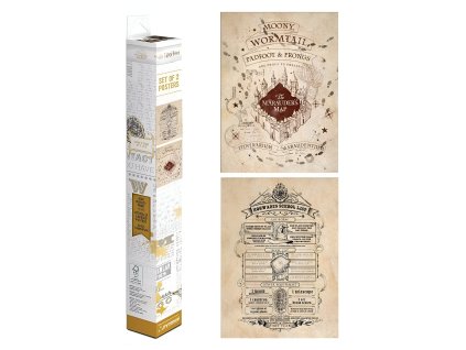 sada plakatu harry potter pobertuv planek a skolni seznam 2 ks 67234836eec85