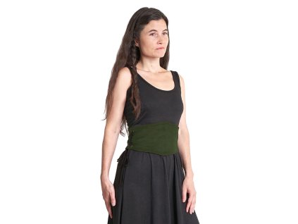 Dámský úzký korzet - zelený (Velikost L/XL)