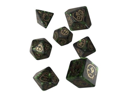 Sada dračích kostek (Barva černo-bílá)