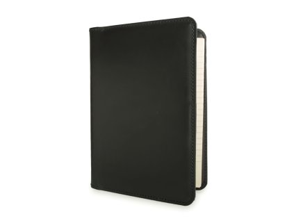 Kožený obal na diář, blok či sešit A5 (Barva černá)
