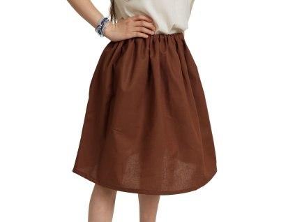 Dívčí sukně Hobitka, hnědá (Velikost 122/128)