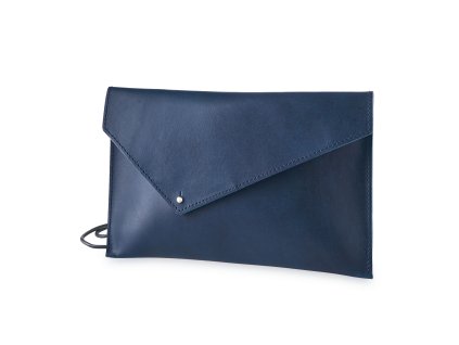 Dámské kožené psaníčko imago (Barva černá)