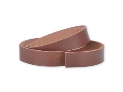 Hovězí kůže na opasek - hnědá, 3 cm (Délka 130 cm)