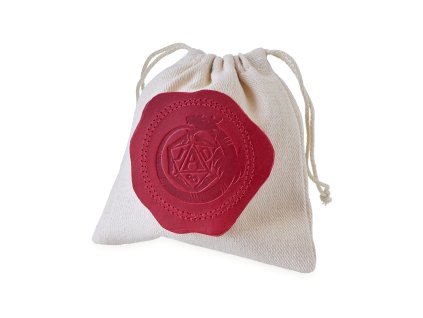 Váček na kostky Jeskyně a draci (Barva krémově-přírodní)