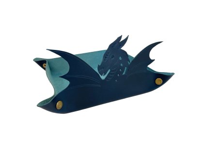 Kožený Dice Tray - Drak (Barva žlutá)