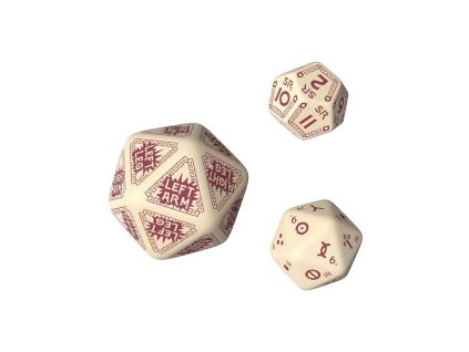 Sada kostek - RuneQuest Expansion Set (Barva béžová-burgundy)