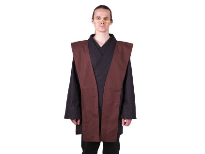 Bavlněný tabard Jedi - hnědý (Velikost L)