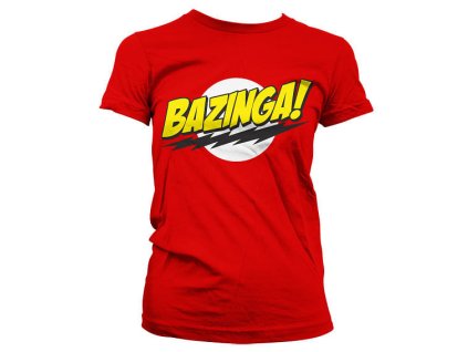 Dámské tričko The Big Bang Theory: Bazinga (Velikost L)