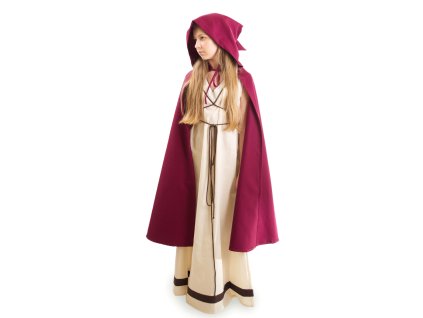 Dětský plášť Hobit, vínový (Velikost 158/164)