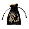 vacek na kostky dragon black golden velour 5f1adbdf50d81