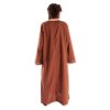 Bavlněná poustevnická róba - hnědá (Velikost S)