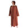 Bavlněná poustevnická róba - hnědá (Velikost S)