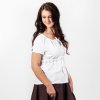 Halenka s krátkým rukávem - bílá (Velikost S)