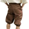 Bavlněné kalhoty krátké - hnědé (Velikost M)