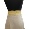 Dámský lněný opasek - pískový (Velikost S)