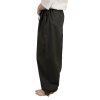 Bavlněné kalhoty široké - černé (Velikost S)