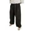 Bavlněné kalhoty široké - černé (Velikost S)