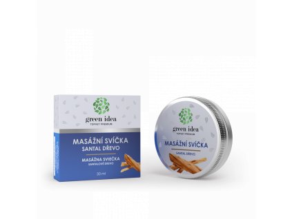 green idea masazni svicka santal