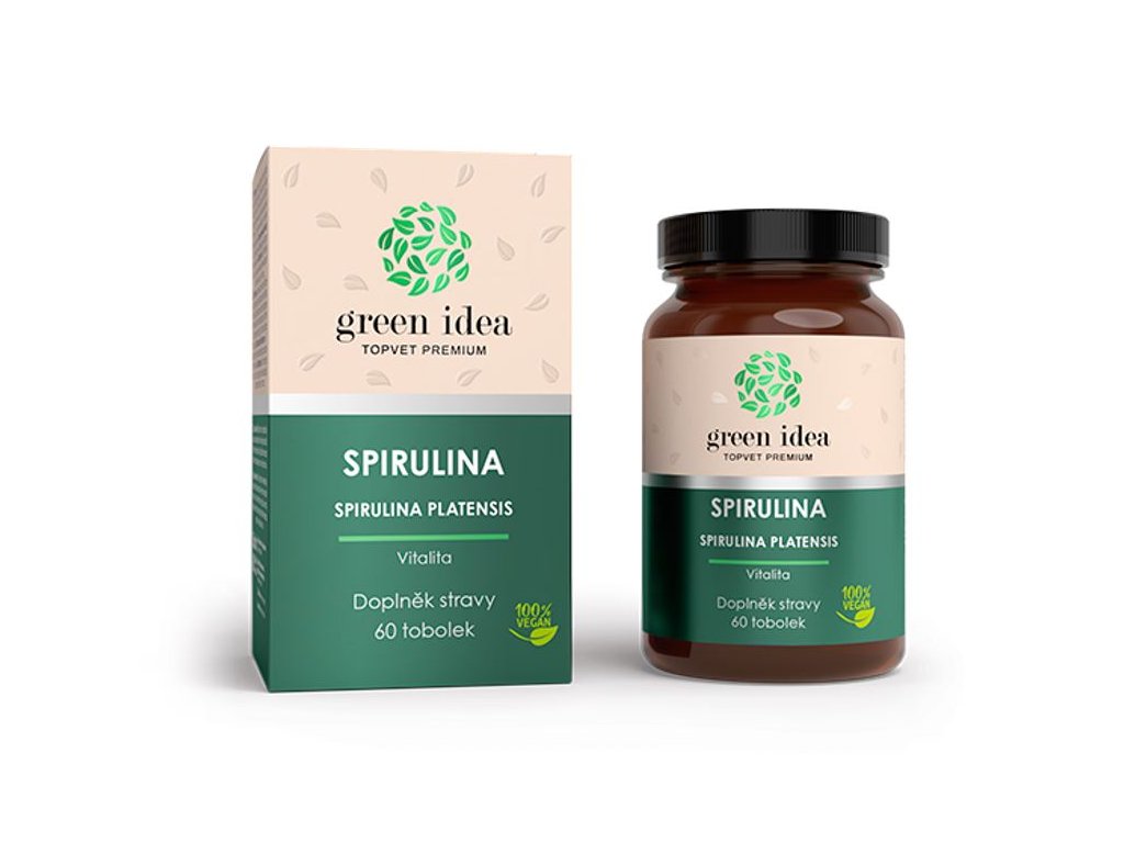 Topvet green idea Spirulina bylinný extrakt 60 tablet