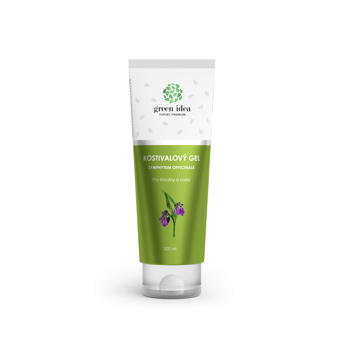 Levně Green idea Kostivalový masážní gel v tubě 200ml