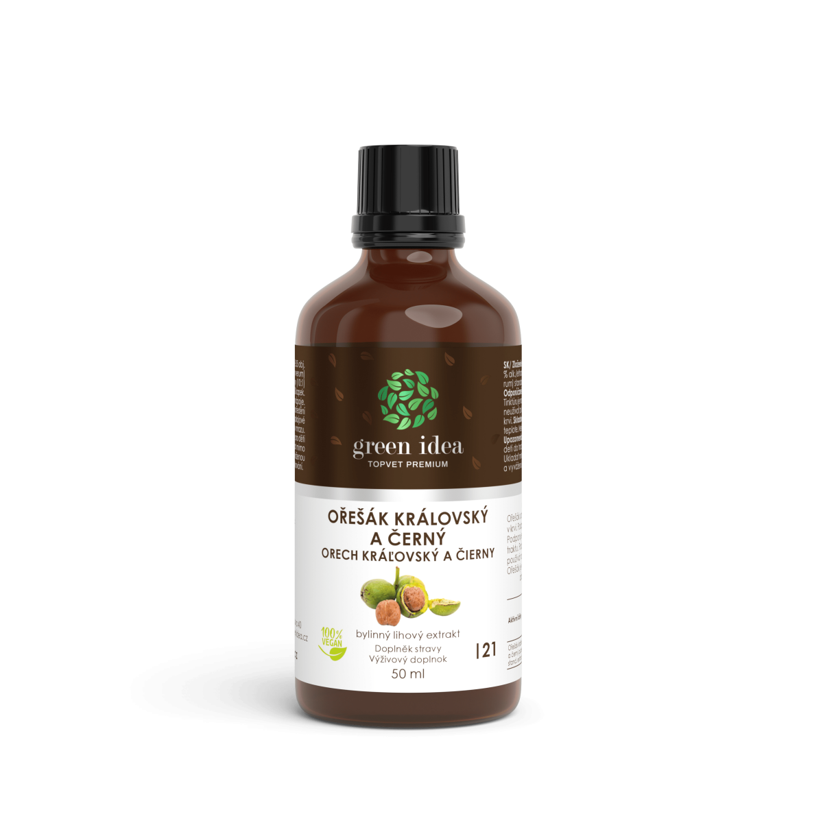Levně Green idea Ořešák lihová tinktura 50ml