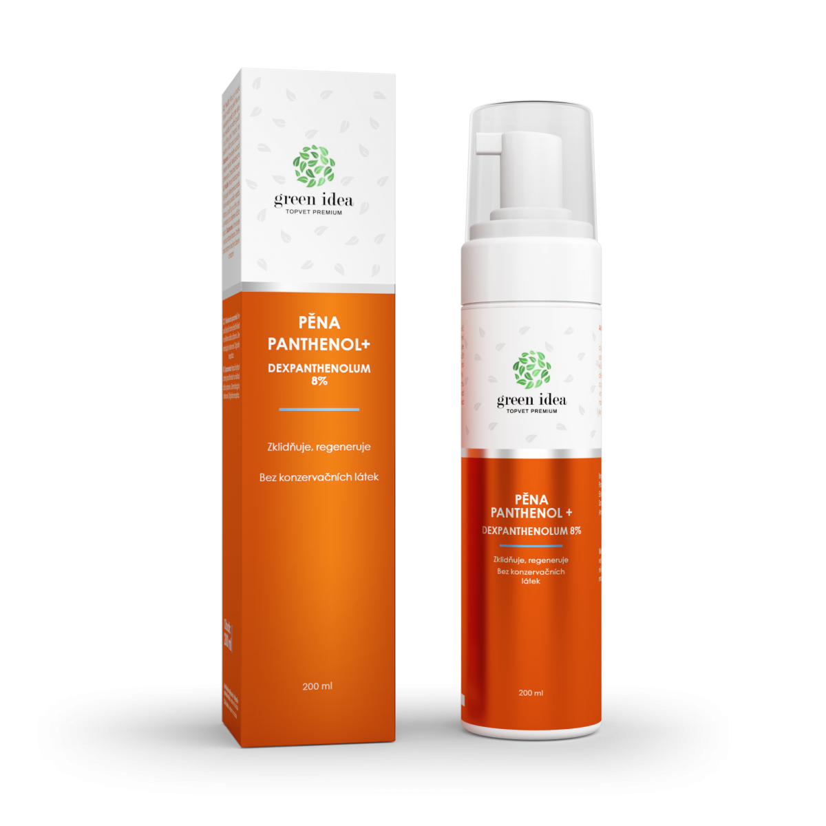 Levně Green idea Panthenol + pěna 8% 200ml