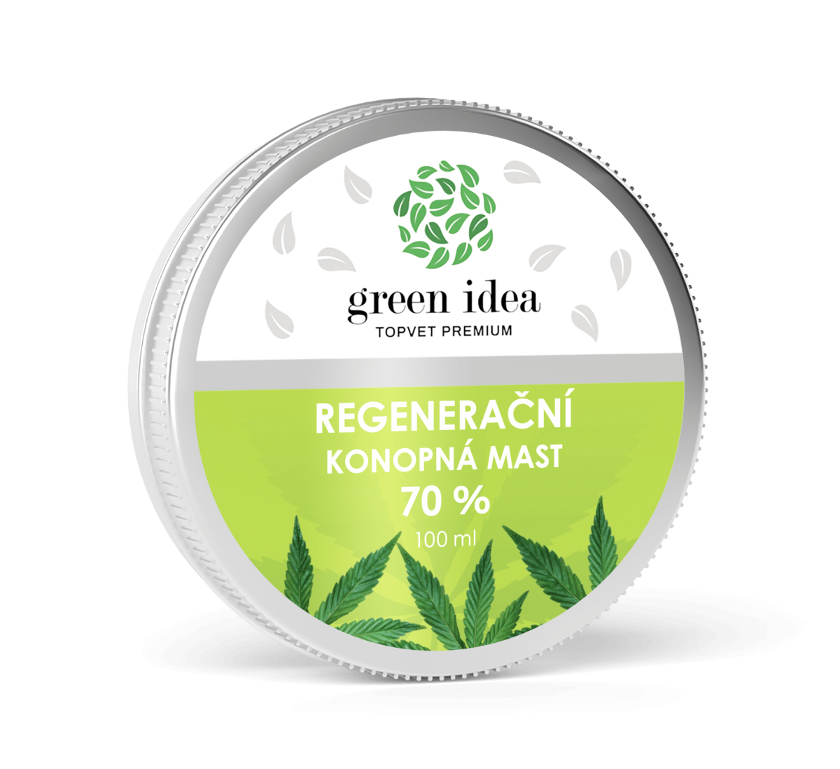 Topvet green idea Regenerační konopná mast 70% 100ml