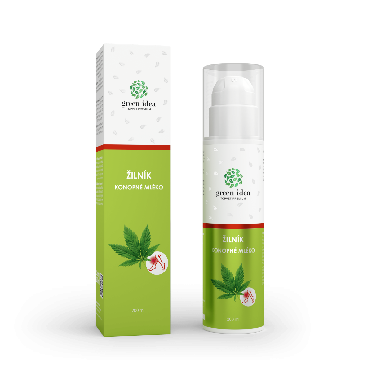Levně Green idea Žilník – konopné mléko 200ml