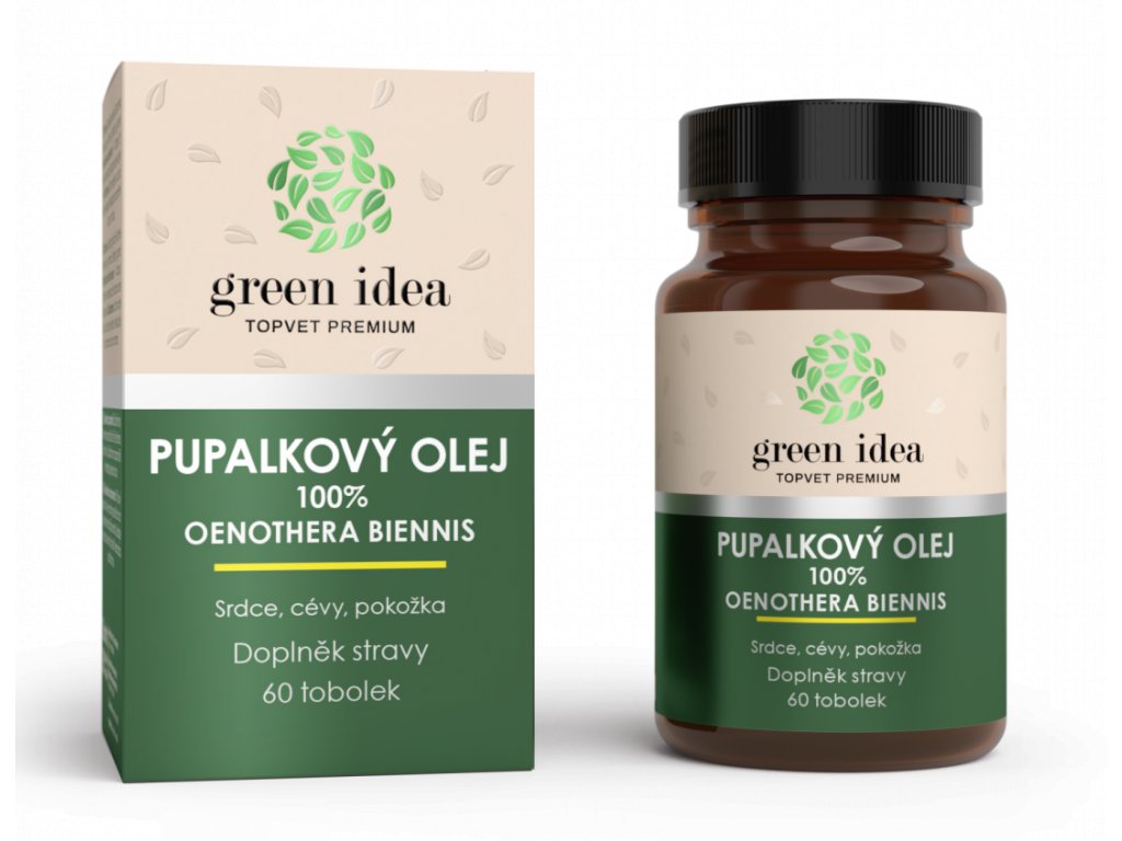 Levně Green idea Pupalkový olej 60 kapslí