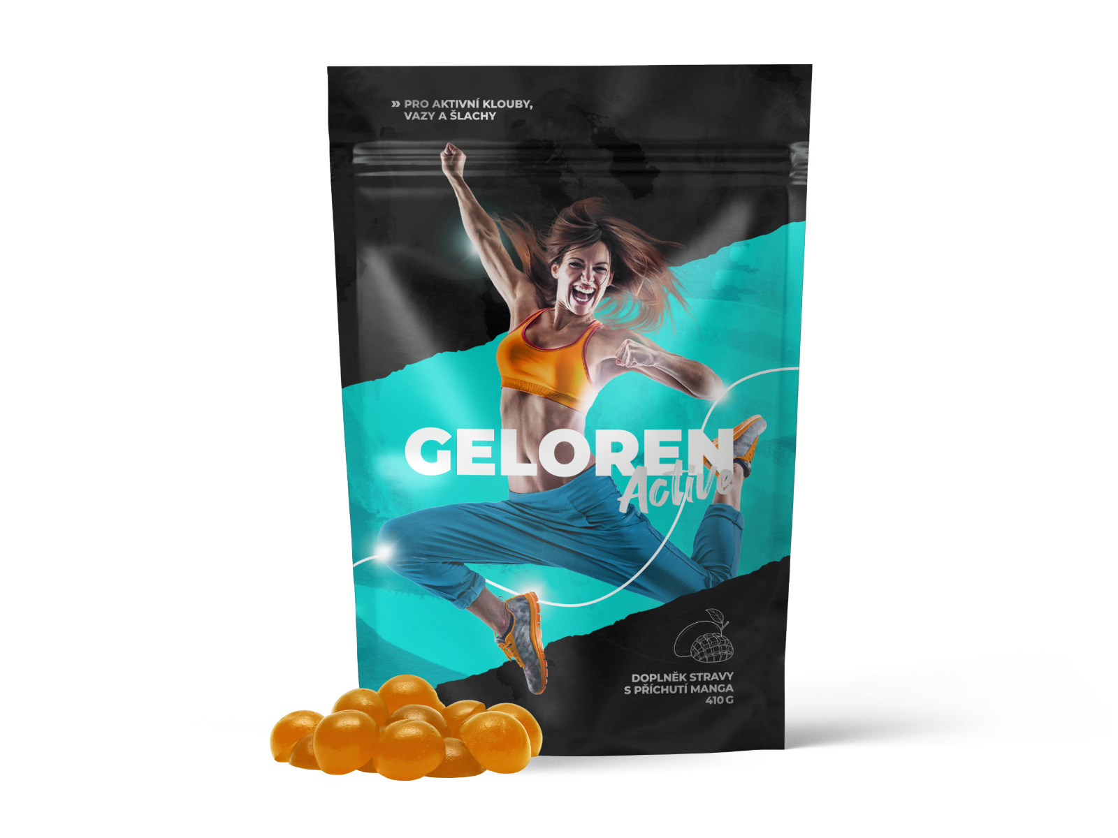 Levně Contipro Geloren Active mango 410g - kloubní výživa