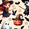 Halloween Falmatrica Készlet – Boszorkányok, Szellemek és Kísértetház