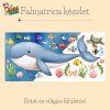 Bálna és tengeri állatok falmatrica szett gyerekszobába