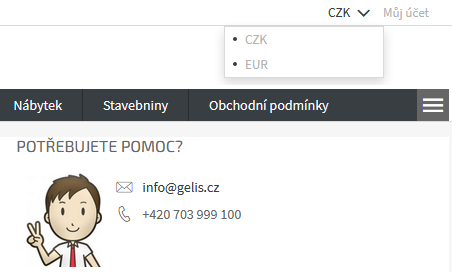 GELIS_EUR-CZK