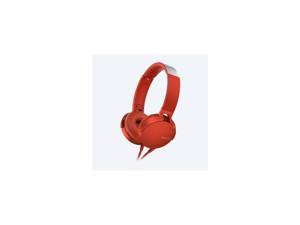 sony mdr xb550ap sluchatka extra bass dj type cervena 87531581