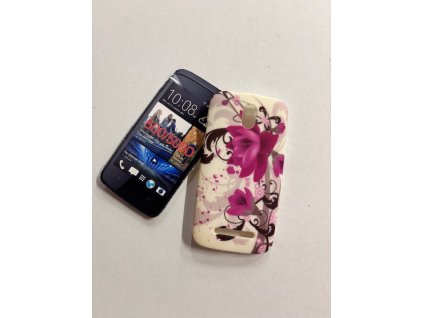 Case pouzdro HTC Desire 500 motiv Květina