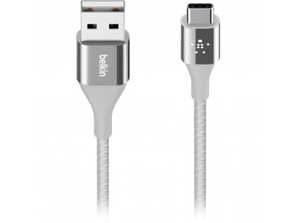 Belkin kabel Premium Kevlar USB-C to USB-C,1,2m stříbrný