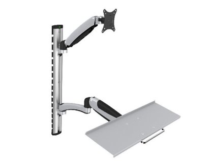 DIGITUS DRŽÁK NA MONITOR A KLÁVESNICI DO 69CM (27"), FLEXIBILNÍ, 8KG