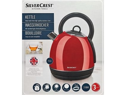 silvercrest rychlovarna konvice swkc 3000 d3 cervena 13231