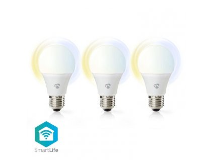 NEDIS SMARTLIFE Smart sada LED žárovek E27 9W bílá