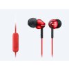sony mdr ex110ap sluchatka do usi s mikrofonem cervena 87530642