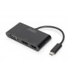 digitus usb c 3v1 adapter pro tri monitory hdmi dp vga 87530813