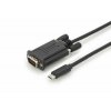 digitus kabelovy prevodnik usb c na vga 2m 97918569