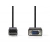 nedis ccgb37300bk20 kabel displayport samec vga samec 2 m 101461041