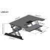 Výškově stavitelný PC stůl STRICT BRAND LD02A1