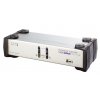 Aten CS-1742C KVM přepínač 2-port Dual View KVM USB, usb hub, audio, 1.2m kabely