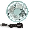 Nedis FNDK1BU10 stolní mini USB ventilátor 10 cm s kovovým tělem modrý