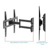 STRICT BRAND SB8201M kloubový otočný sklopný držák Tv 26-55  zesílený PROFI držák + + zdarma kvalitní instalační materiál