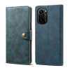 Pouzdro flipové Lenuo Leather pro Poco F3, modrá